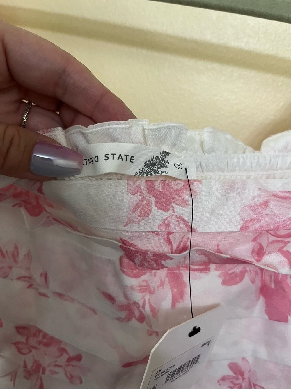 NEW Altar’d State White & Pink Floral Maxi Dress Size Small & Large Available - Picture 5 of 10